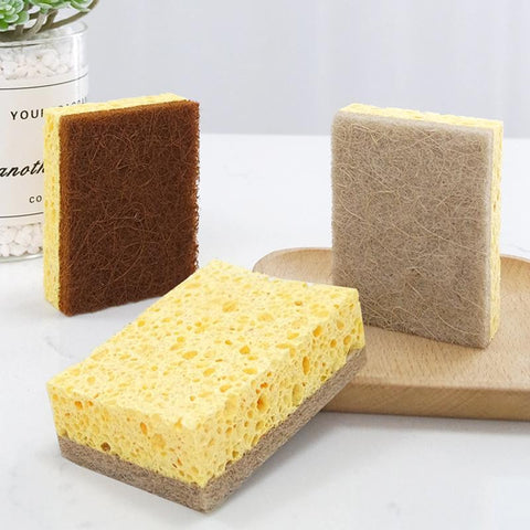 Natural Plant Based Scrub Sponge - 5 pack