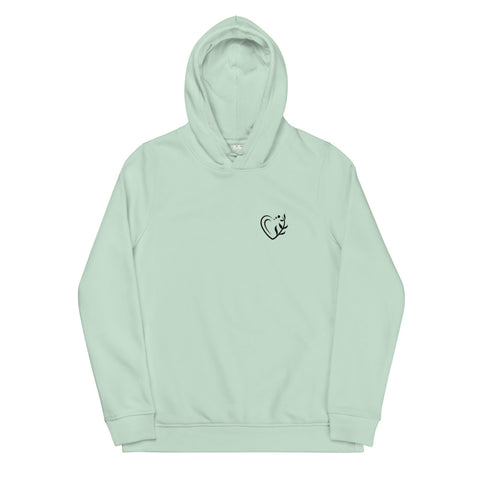 Women's ECO fitted hoodie - Heart